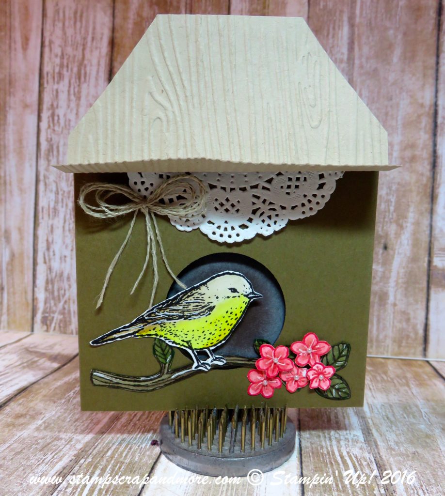 Bird House Card using Best Birds and Birds & Blooms