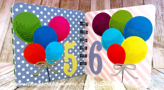 Learning to count with Stampin' Up! Balloons