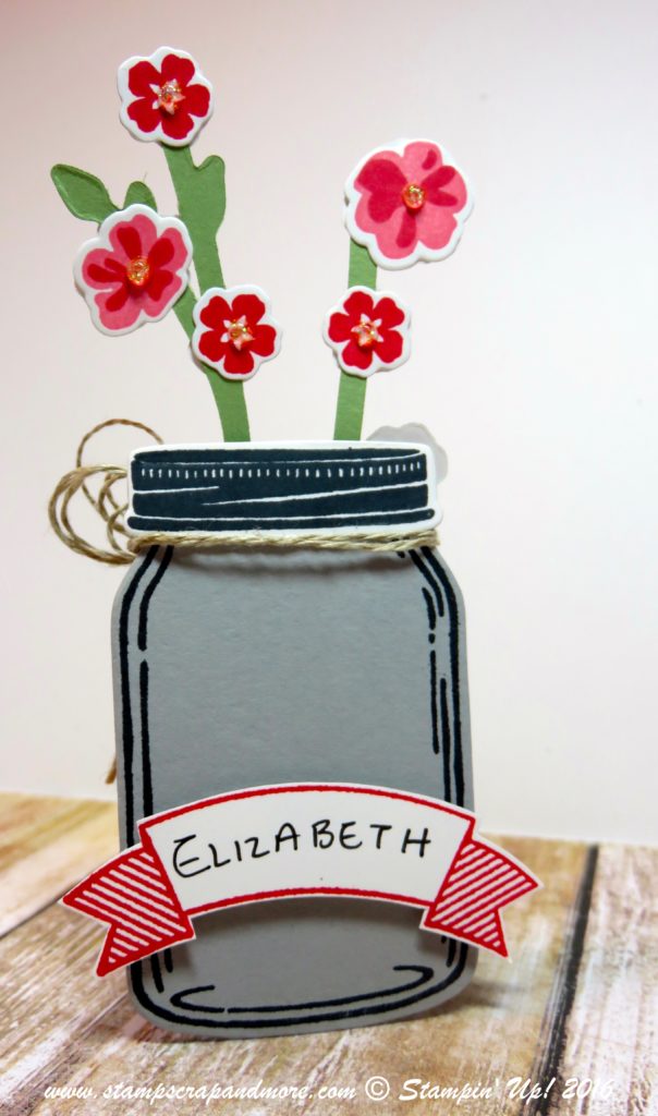 Jar of Love place card back view