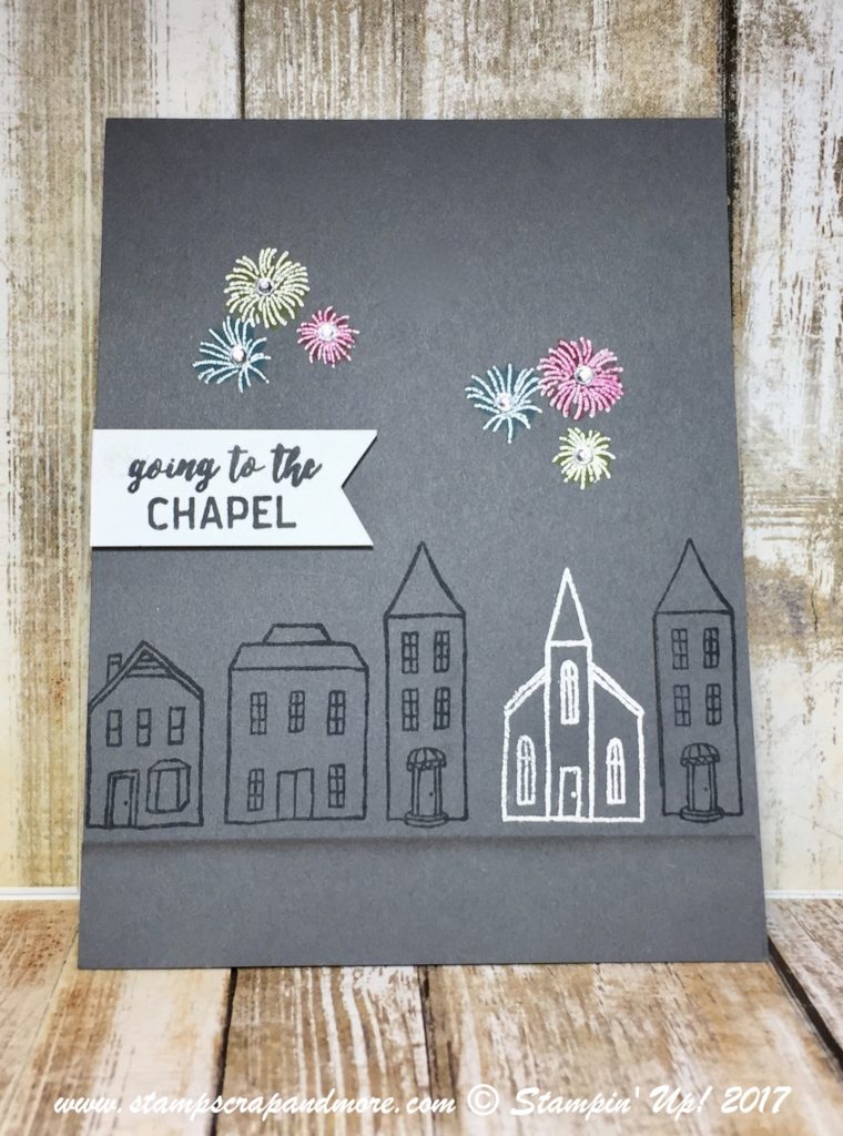 Stampin' Up! In The City Wedding card
